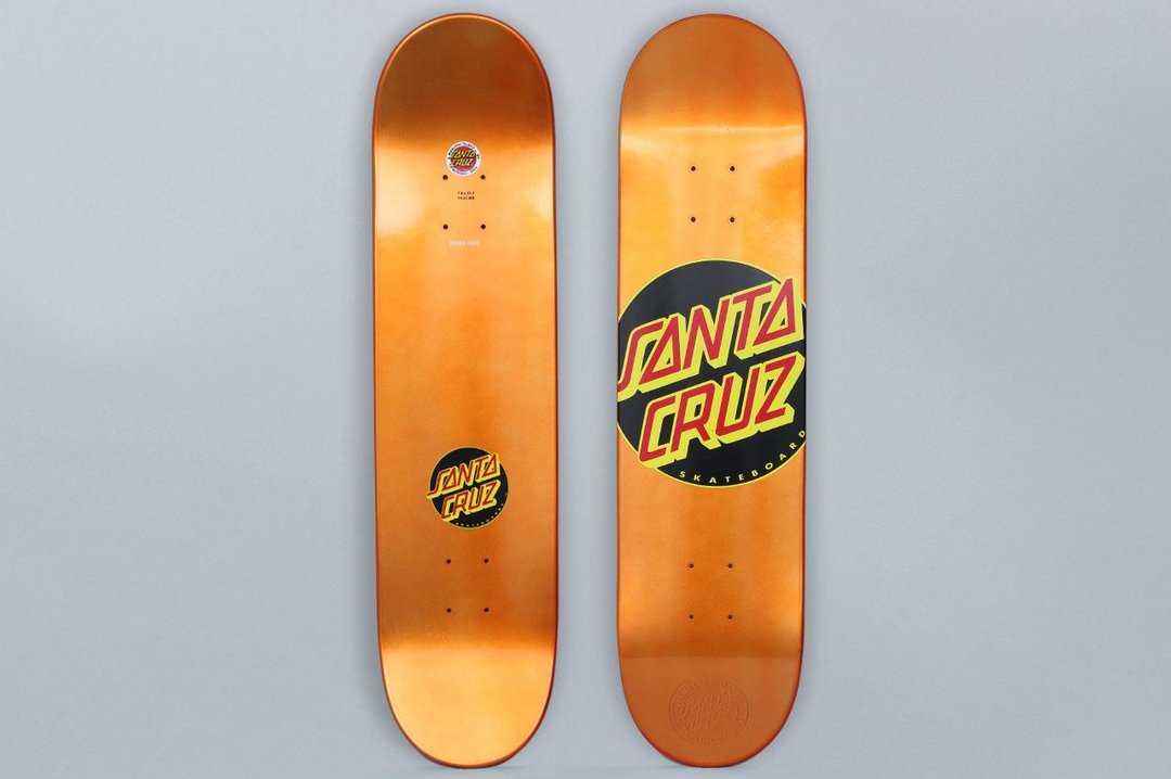 Santa Cruz 7.8 Classic Dot Skateboard Deck Orange